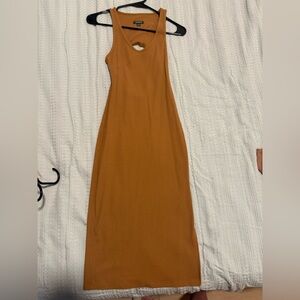Wild Fable Sleeveless Brown Midi Dress